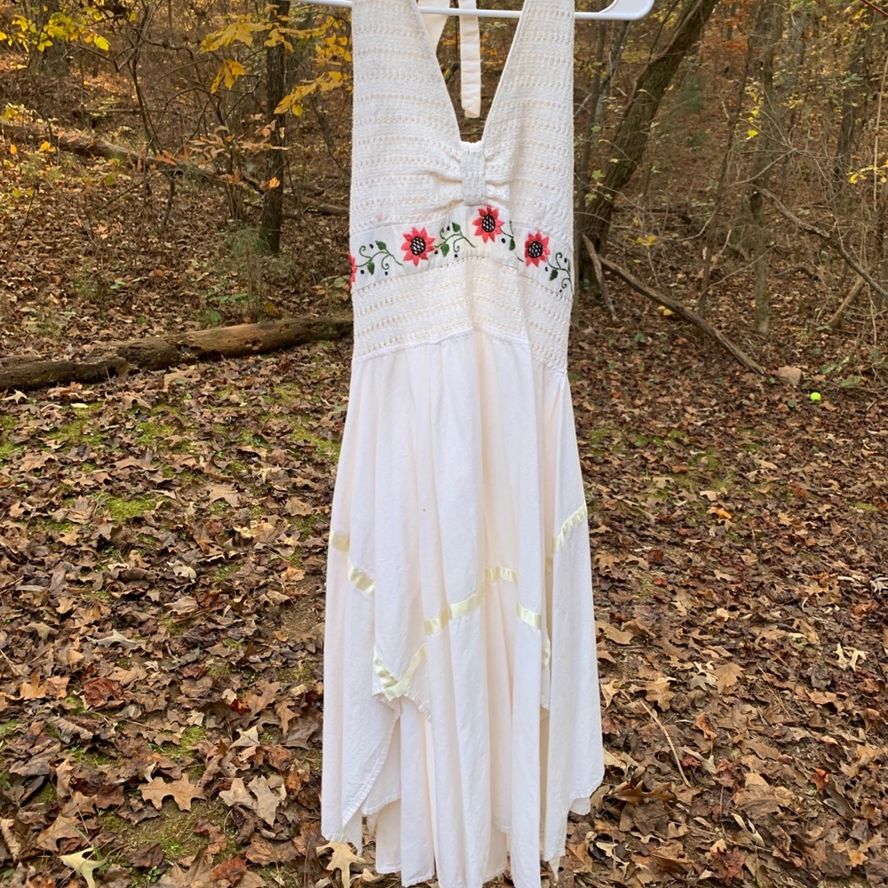 White 1970’s Hippie Festival Dress